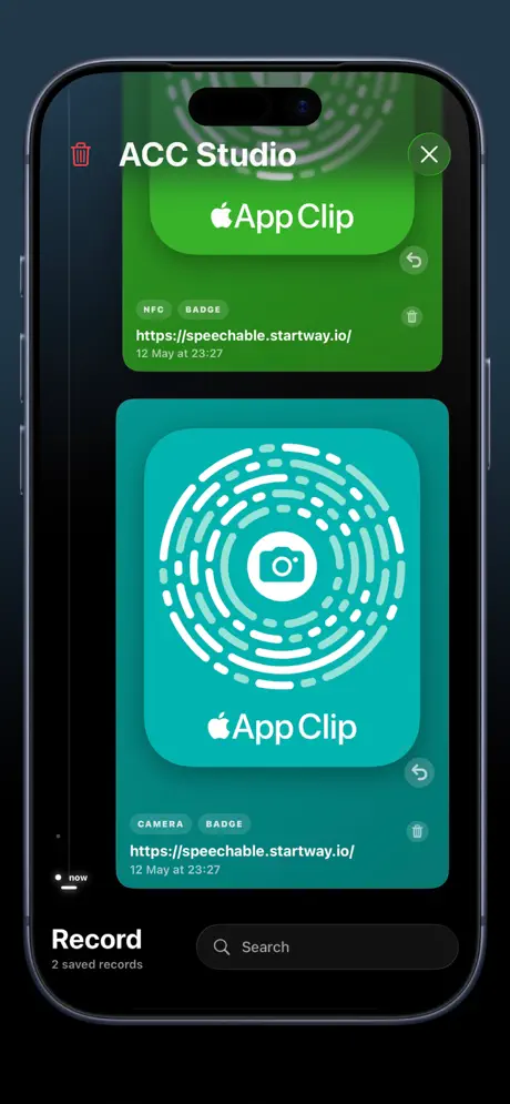 ACC Studio App Clip Code preview